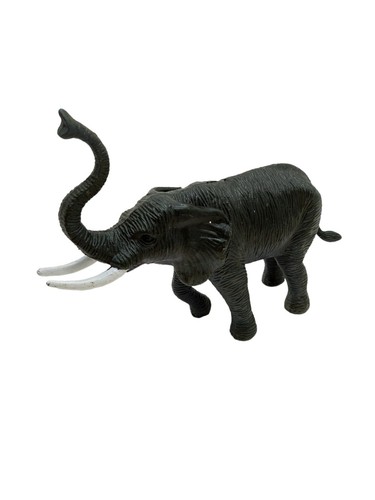 Elephant with Tusks Rubber Plastic Figurine By TM 1998
