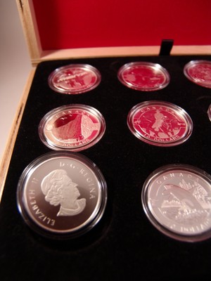 2013 Canada $10 Full O Canada Silver 12-Coin Set with Display Case w/COA Proof