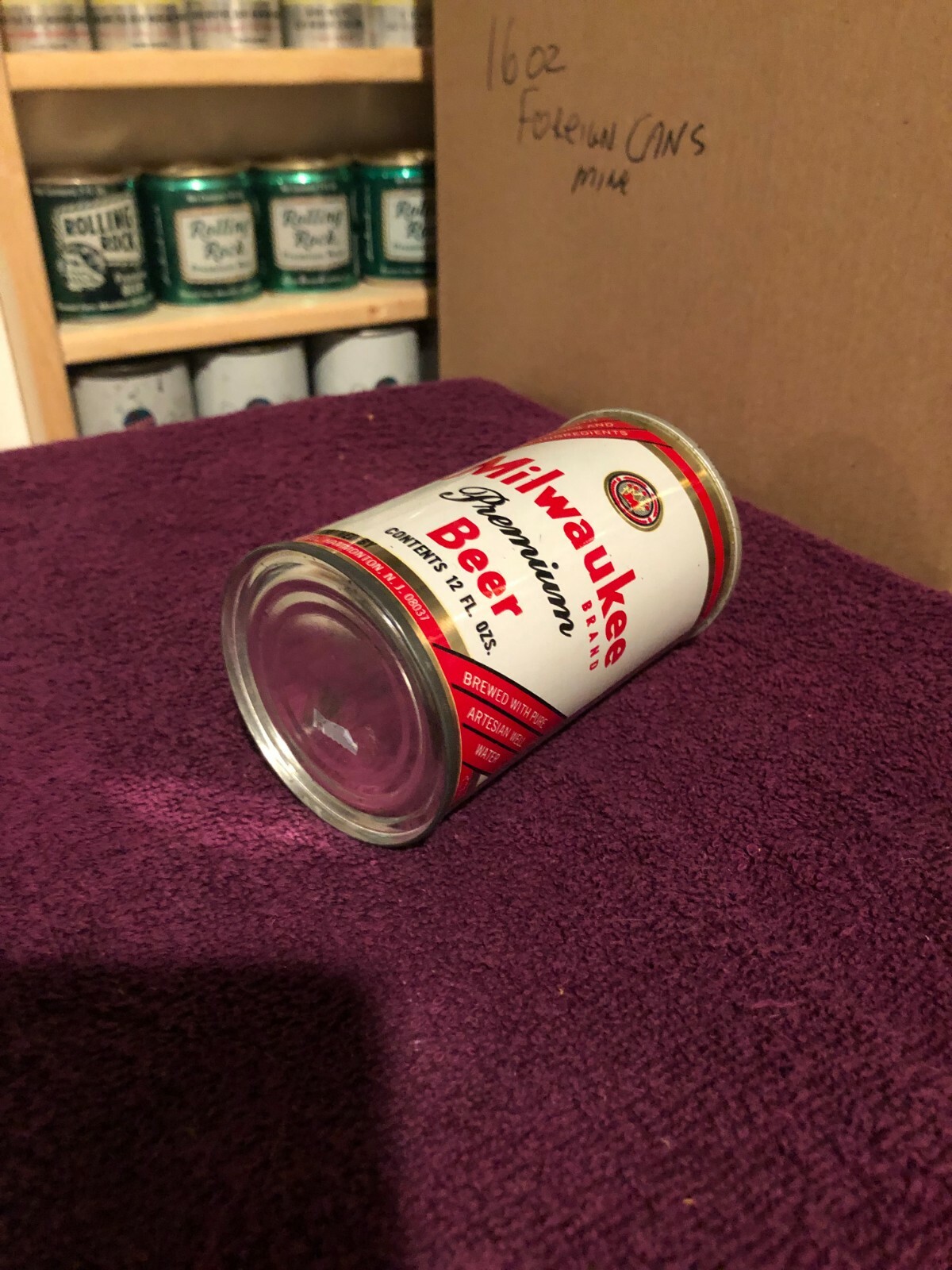 MILWAUKEE BRAND ~ CONE TOP BEER CAN ~ FLAT BOTTOM