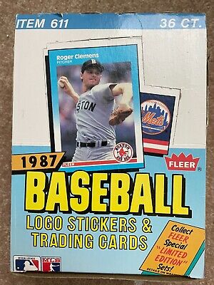 1987 Fleer Baseball 36 Count Hobby Box ITEM 611