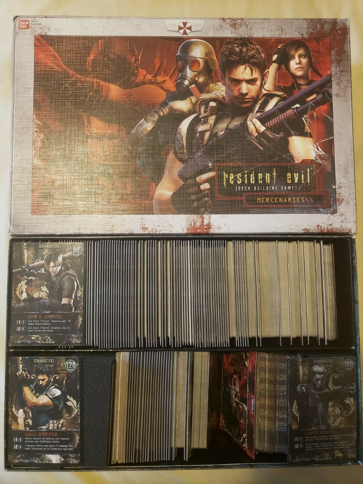RESIDENT EVIL DECK BUILDING GAME ALL EXPANSIONS and PROMOS ,ALLIANCE, NIGHTMARE,
