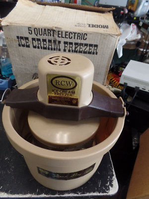 RCW Frost King Ice Cream Freezer Maker 5 Quart Electric 165A w