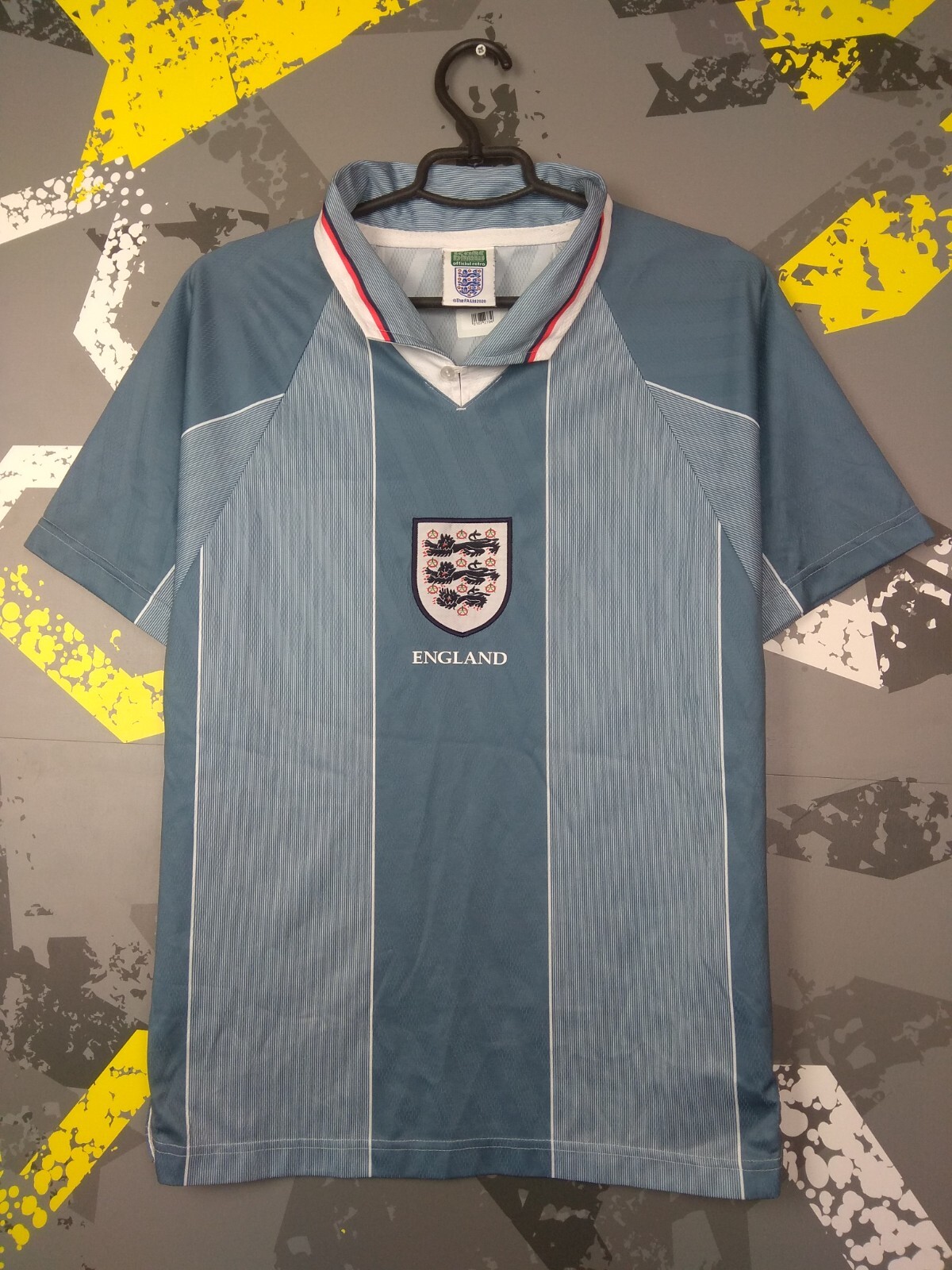 England Away football shirt 1995 - 1996 Remake Score Draw