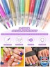12 Color 3D Nail Art Pens Set, Kalolary Nail Point Graffiti Dotting Pen Drawing Painting Liner Brush for Halloween Christmas DIY Nail Art Beauty Adorn Manicure Tools (C)