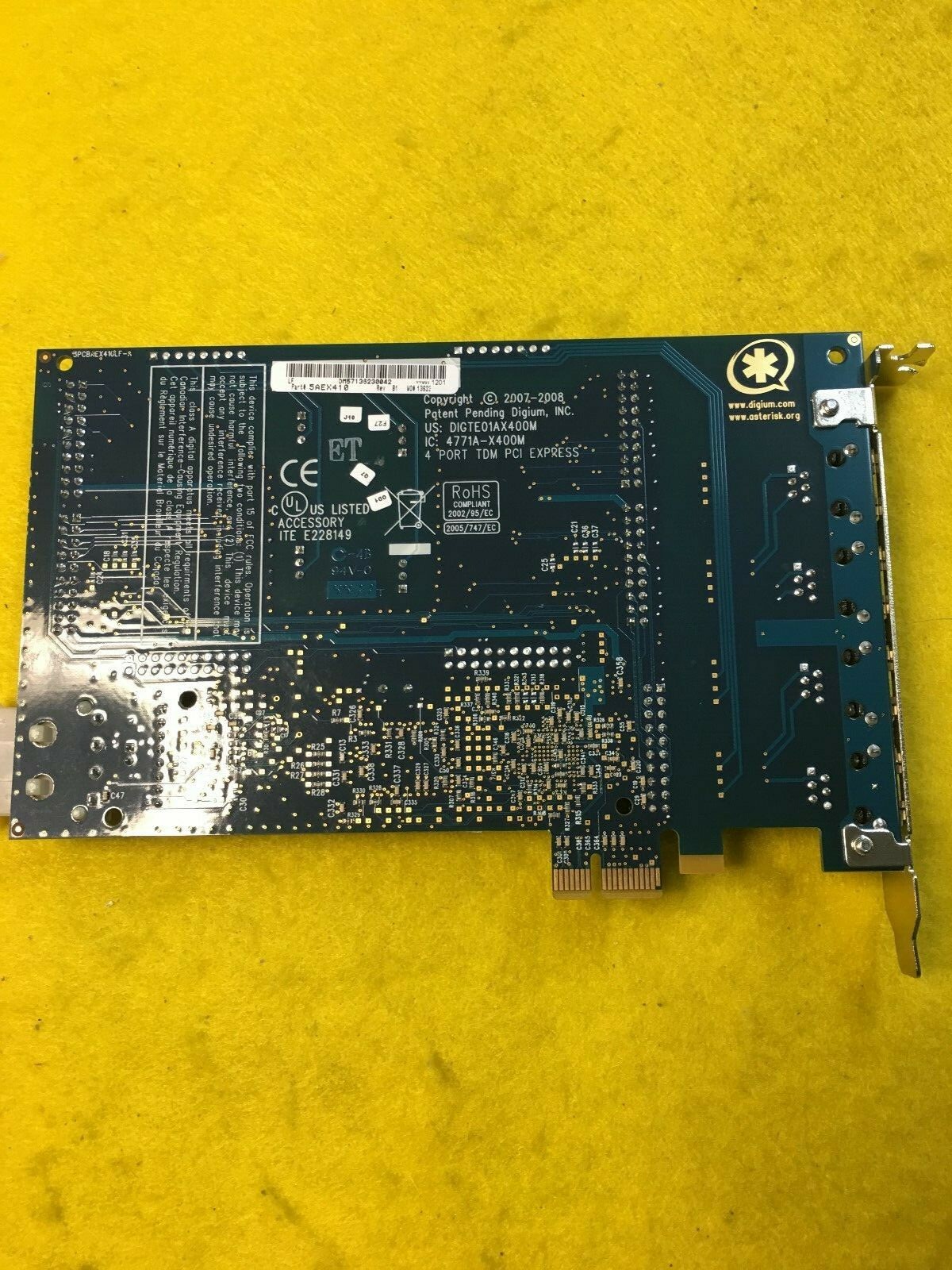 DIGTE01AX400M  WILDCARD AEX410 DIGIUM 4771A-X400M