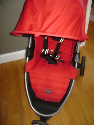 Britax B-AGILE Lightweight Childs Baby One Hand Fold Single Stroller Red