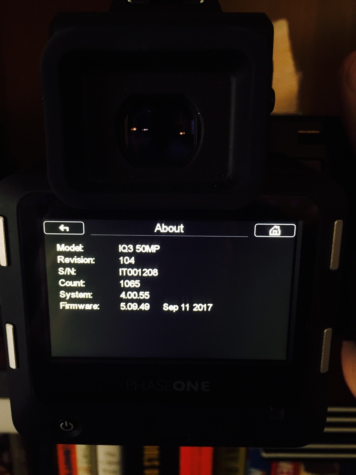 Near Mint Cond. Phase One IQ 350 Digital Back - Phase One Mount