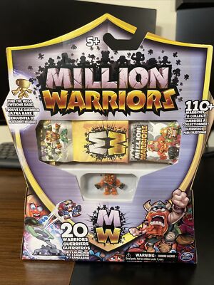 MILLION WARRIORS 20 Pack Blind Bags   Launcher   Mega Awesome Rare   BNIB