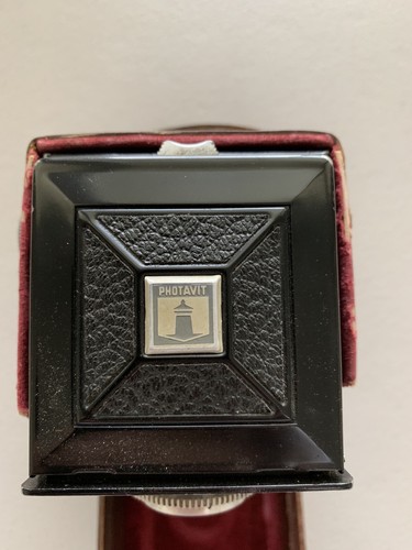 Antique Vintage Camera Photina Reflex Photavit TLR With Leather Case