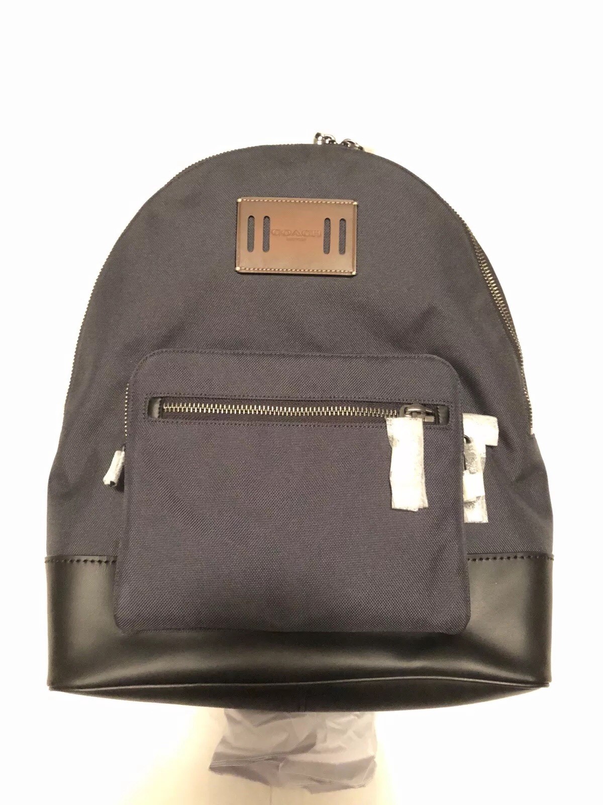 NWT Men's Coach F27609 Cordura West Nylon/Leather Backpack