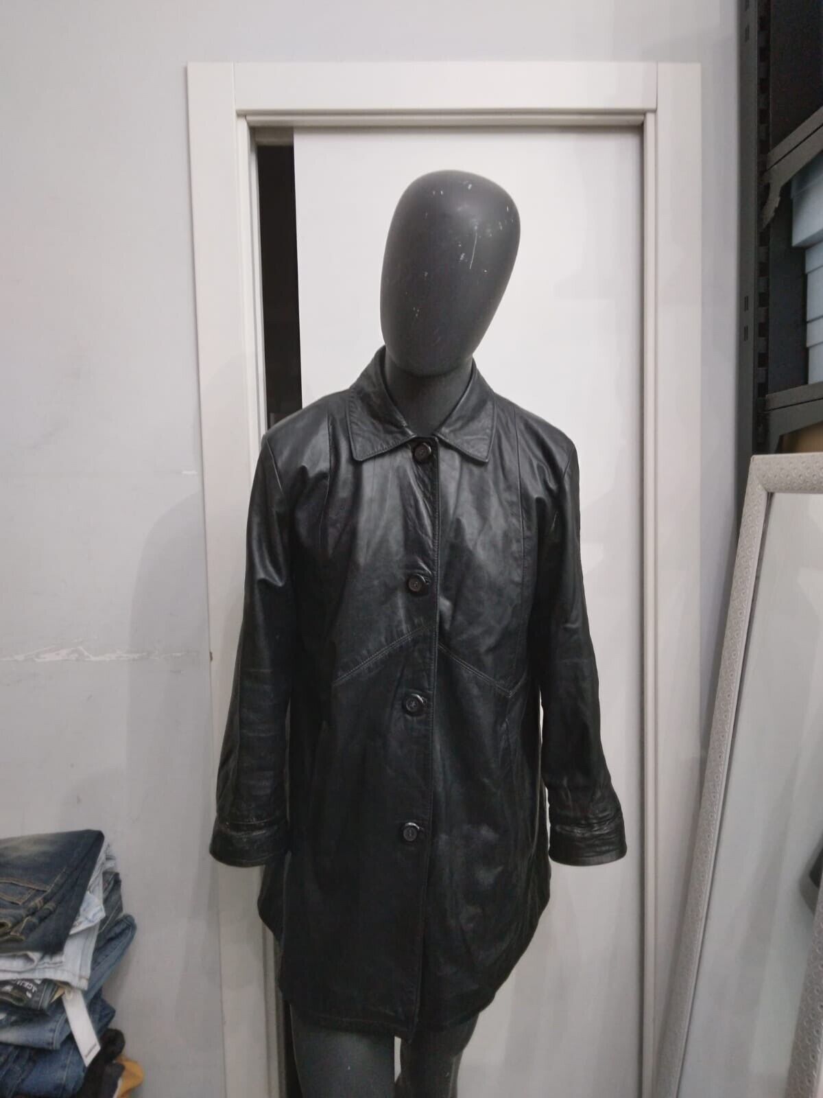 Antique Leather Jacket Used Women Black Size L XYC895L | eBay Antique Leather Jacket Used Women Black Size L XYC895L | eBay