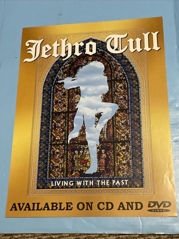 S1 JETHRO TULL UK 18 X 24 AD PROMO POSTER LIVING WITH THE PAST CD DVD 2002