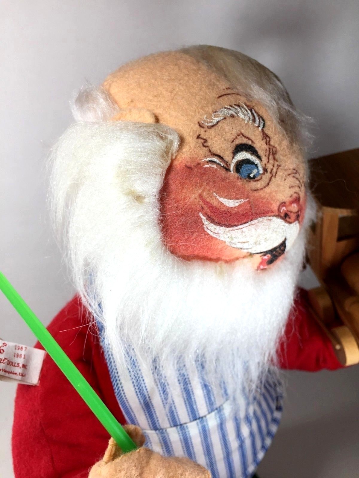 Annalee - Santa Claus with Wooden Train - 17 Inches