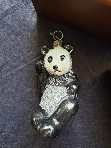 Jay Stongwater Christmas ornament Baby Panda Rare