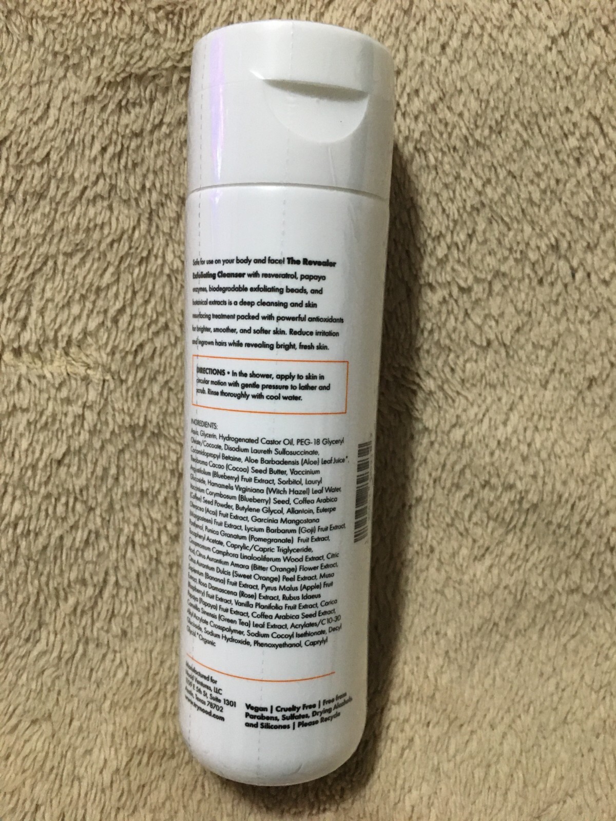 Nood The Revealer daily exfoliant factory sealed full size 100 mL