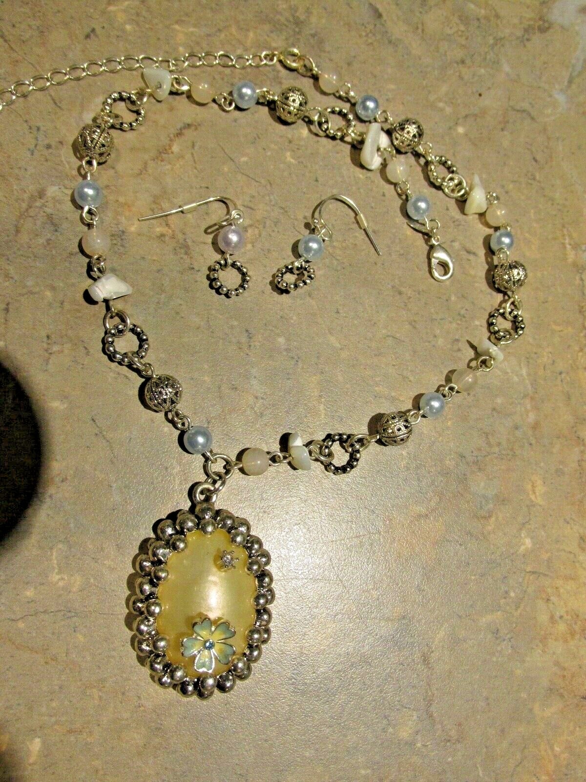 アクセサリー VINTAGE SEVEN SEAS NECKLACE &EARRING SET 61HPFinM7jL._UY300_.jpg