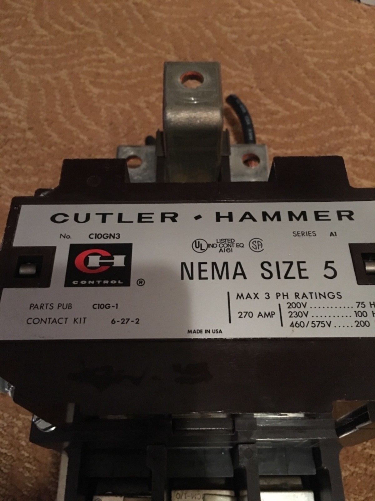 Cutler Hammer C10GN3 Nema Size 5