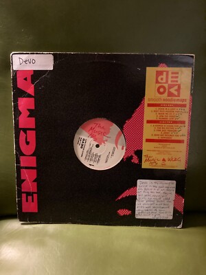 Devo- Smooth Noodle Maps LP Vinyl, Enigma Records, Rare PROMO, 1990 VG+