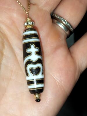 【予約】 Totem GuiRen Agate Buddhism Tibetan Pure Dzi Amulet Bead 工芸品
