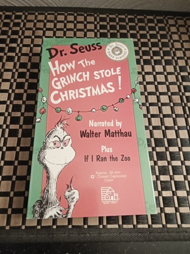 Dr. Seuss How the Grinch Stole Christmas (VHS,1992) Walter