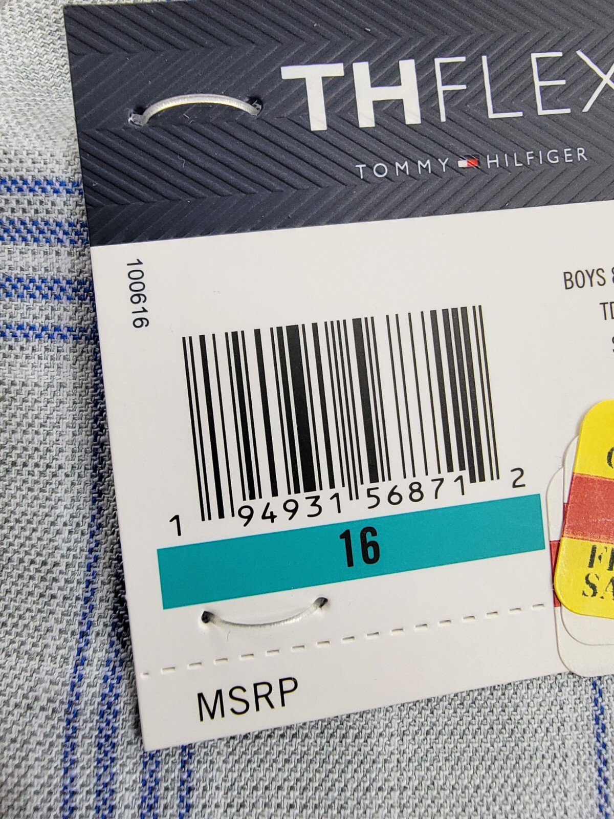 Tommy Hilfiger Modern-Fit Stretch Windowpane Sport Coat Big Boys 16 Multi L/S - Picture 19 of 19