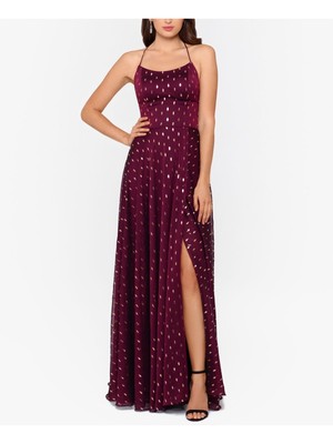 

Женское бордовое шифоновое платье на тонких бретельках BETSY - ADAM, Burgundy