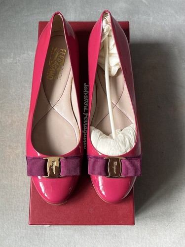 【送料&関税込】Ferragamo Carice Ballet Shoes In Pink Leathe Ballet flat with ankle ribbon - Women | Ferragamo