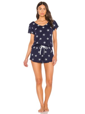 ВЕЛИКОЛЕПНОЕ нижнее белье темно-синего цвета с отделкой из листьев салата, облегающие шорты для сна M