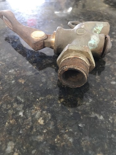 Vintage Water Spigot Faucet Solid Brass Steam Punk