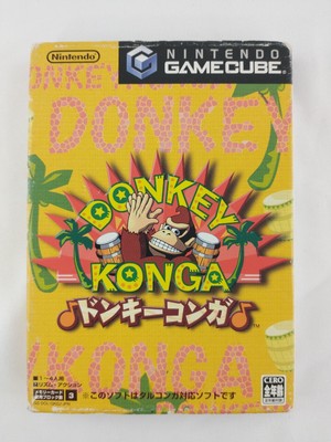 Donkey Konga (2003) Nintendo GameCube Complete CIB US Seller Japanese JP Version