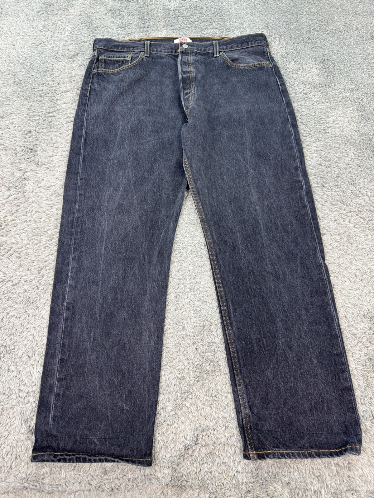 00s Levis 501 Good Fade 最終USA Levis 501 Jeans Mens 42x34 Black Smokey Fade Straight Leg