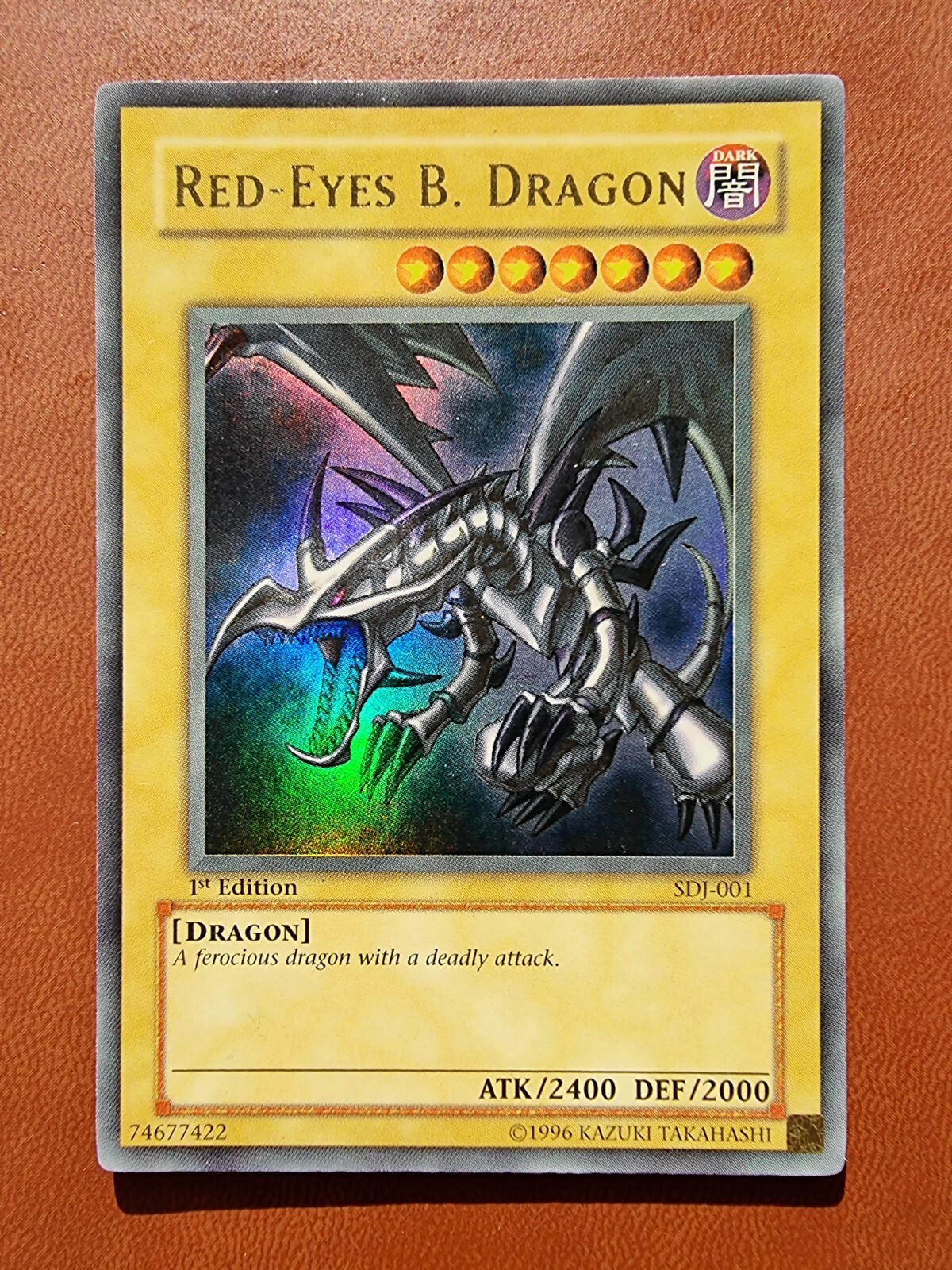 B.dragon Yugioh - Red Eyes B Dragon SDJ-001 Ultra Rare 1st Edition