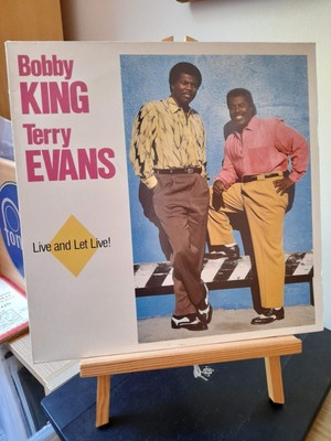 Bobby King & Terry Evans   Live And Let Live! - great blues vinyl LP