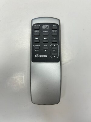 Curtis Remote Control, Silver - OEM for Cassette CD Player Stereo Unit RCD252