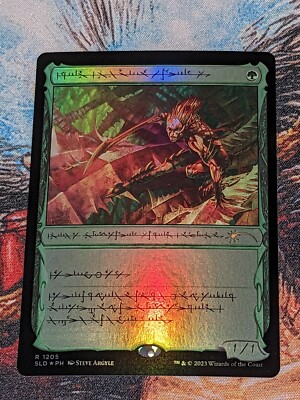 MTG Glistener Elf  Foil Phyrexian Text Secret Lair Phyrexian Faves
