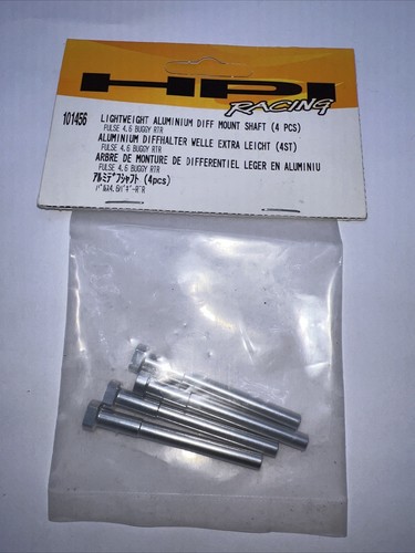 HPI Racing 101456 Lightweight Aluminum Diff Mount Shaft (4pcs) Pulse 4.6 Buggy