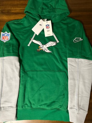 NEW Philadelphia Eagles 2024 Sideline Kelly Green Hoodie Sirianni Sz: M-2XL