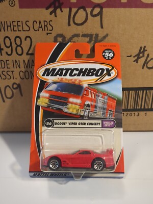 Matchbox Wheeled Envy Dodge Viper GTSR Concept #56/75