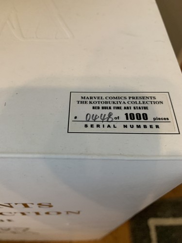 Fall of the Hulks Red Hulk Kotobukiya Fine Arts Statue RARE Numbered 0164/1000