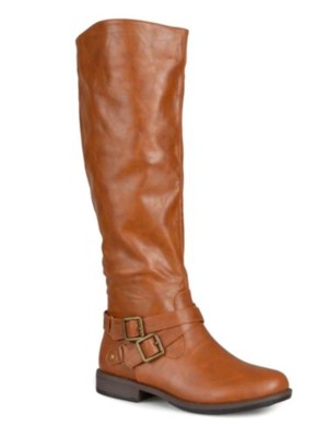 

JOURNEE COLLECTION Женские коричневые ботинки для верховой езды Molly с круглым носком и блочным каблуком, размер 8,5 м, Коричневый, 1146