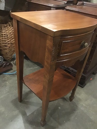 Vintage 1 Drawer Mahogany Duncan Phyfe Nightstand End Table