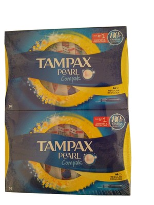 Tampax Pearl Compak Regular 36PCS x2 Same Day Dispatch