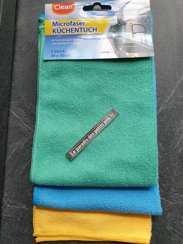 Chiffon Microfibre X 3 , Chiffon Micro Fibres 30 Cm X 30 Cm, Lingettes 