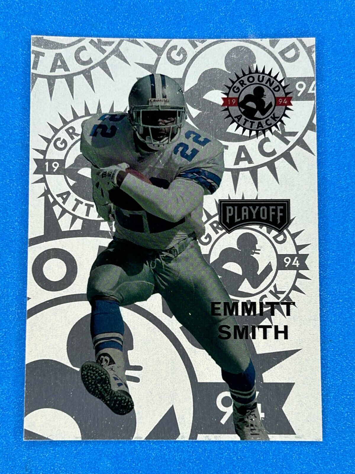 1994 Playoff Football Card #238 Emmitt Smith Cowboys Ground 1994 Playoff Football Card #238 Emmitt Smith Cowboys Ground