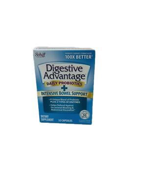 Digestive Advantage, Daily Probiotics + Intensive Bowel Support, 32 Capsules