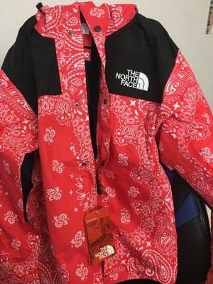 red bandana north face