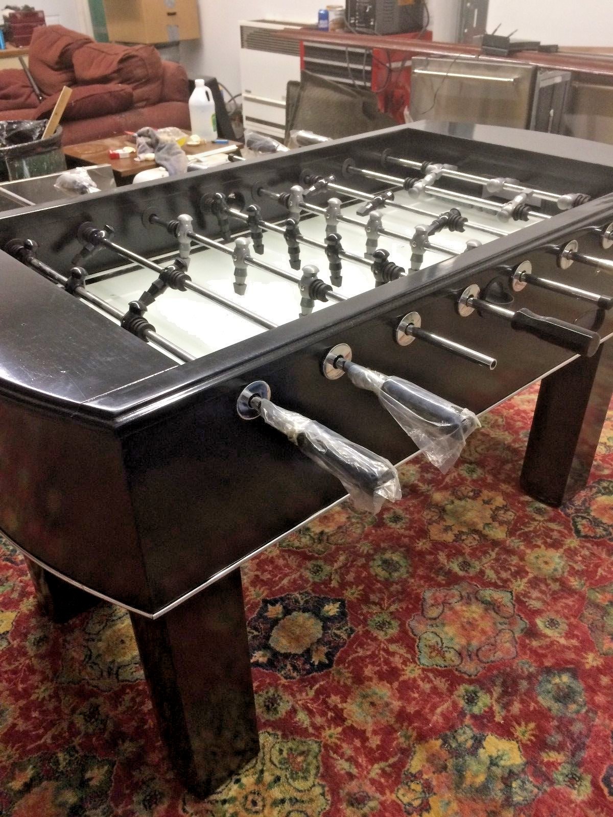 PRO  FOOSBALL TABLE BY SAMSON VERY SHARP EBONY BLACK 60