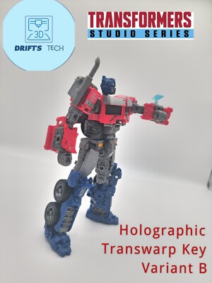 Transformers Studio Series 102 Optimus Prime Upgrade Holographic Transwarp Key