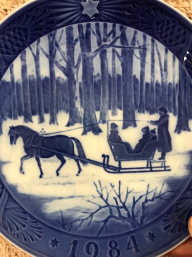 Vintage 1984 ROYAL COPENHAGEN Denmark JINGLE BELLS Christmas Plate