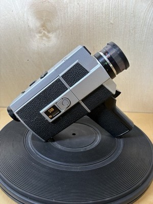Lentar Super 8 Model 518 Vintage Movie Camera Black Silver Made in Japan